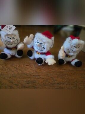 Plush Santa Character Toy - White & Red Holiday Plush